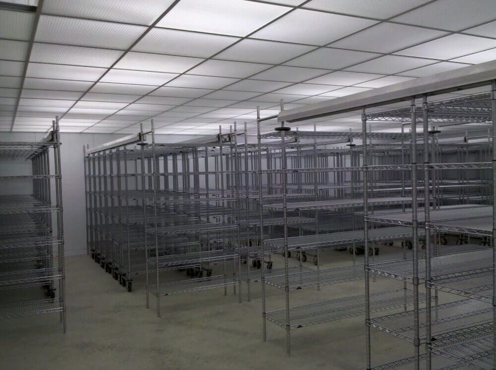 mobile wire lab shelving