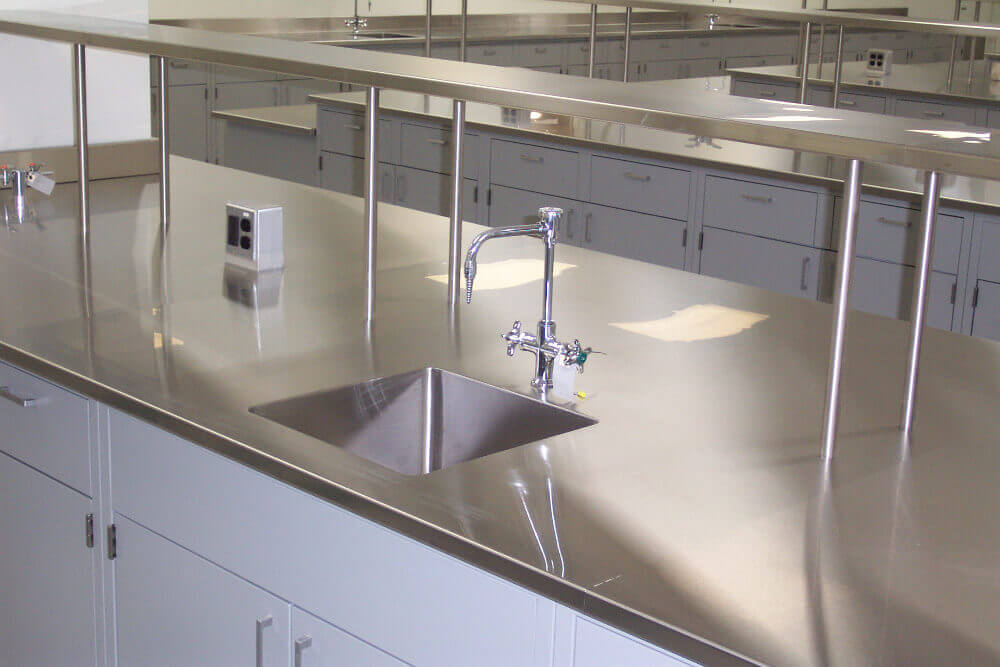 Stainless Steel Integral Sink Psa Laboratory Furniture And