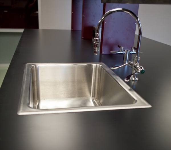 Stainless Steel Sink In Phenolic Countertop Psa Laboratory