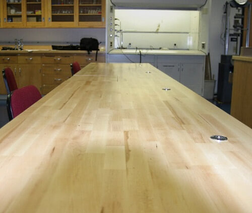 Wood Lab Counter