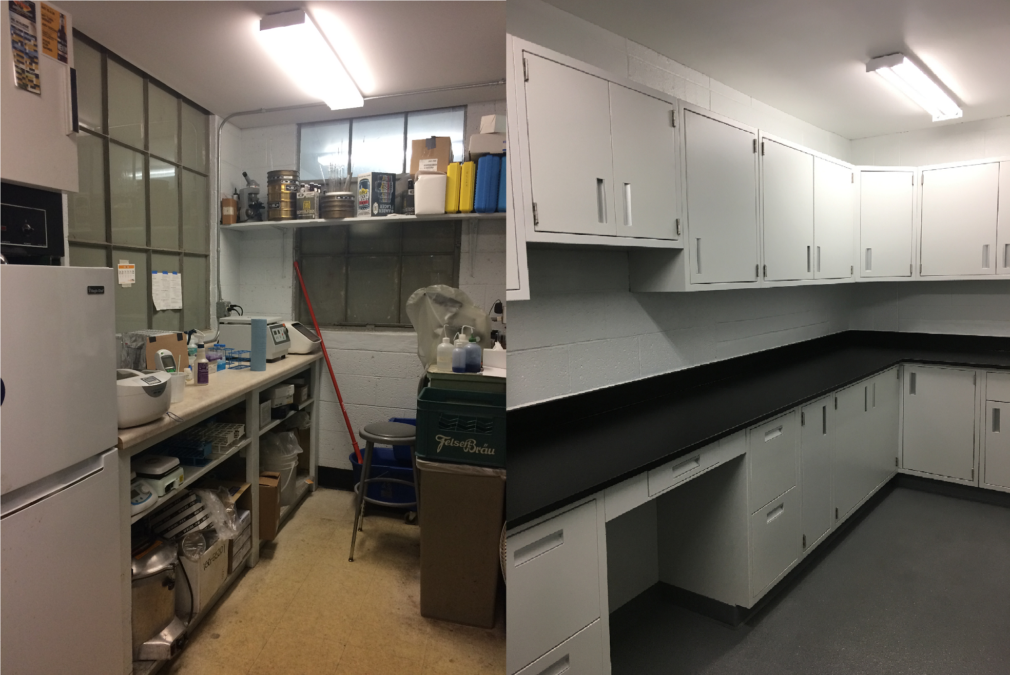 Lab Renovation Before & After