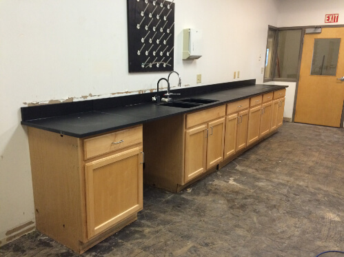 New Lab Counters Before/After