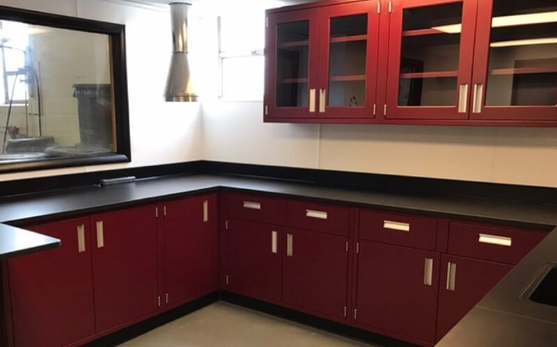 Wall mounted lab cabinets