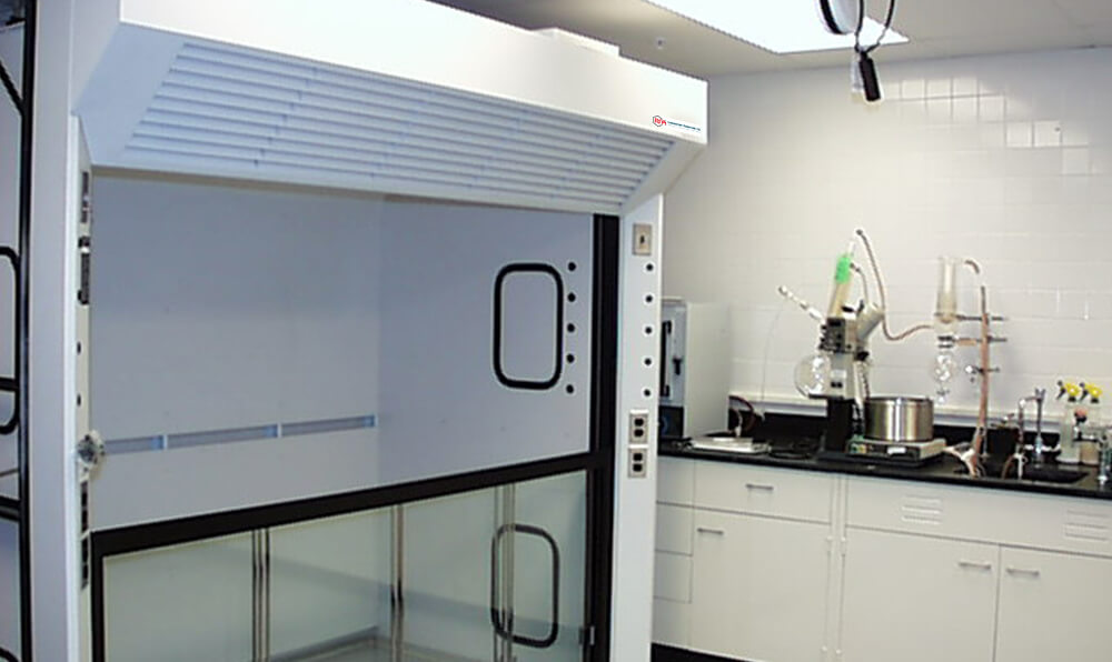 Add-air fume hood installation & testing in the US