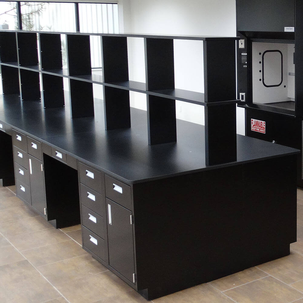 Black Epoxy Laboratory Countertops