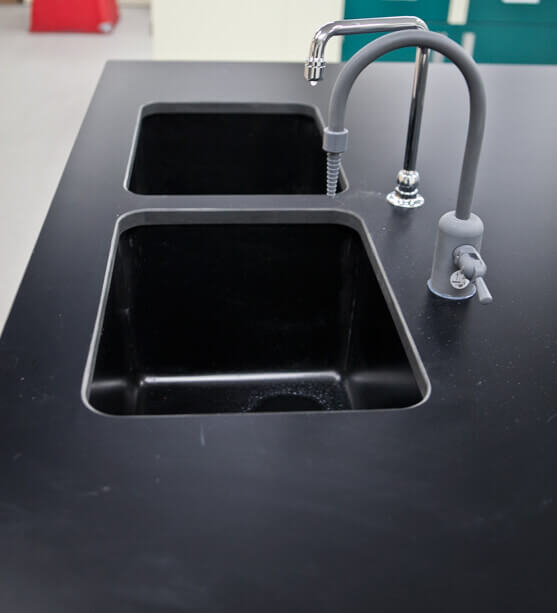double lab sink