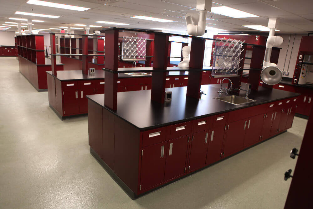 Customized double sided islands for all Florida lab needs