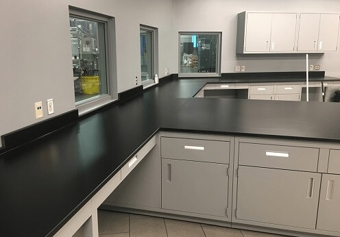 Epoxy resin counter tops for Colorado Labs