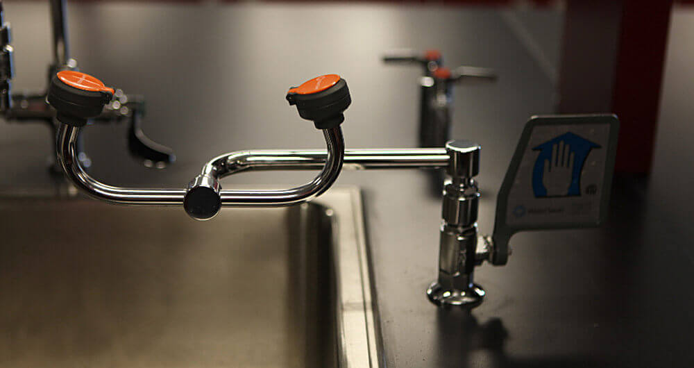eyewash sink mount