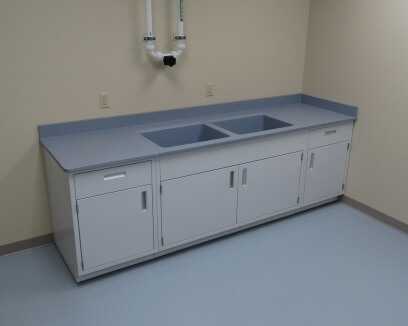 Customizable grey epoxy counters for South Carolina labs