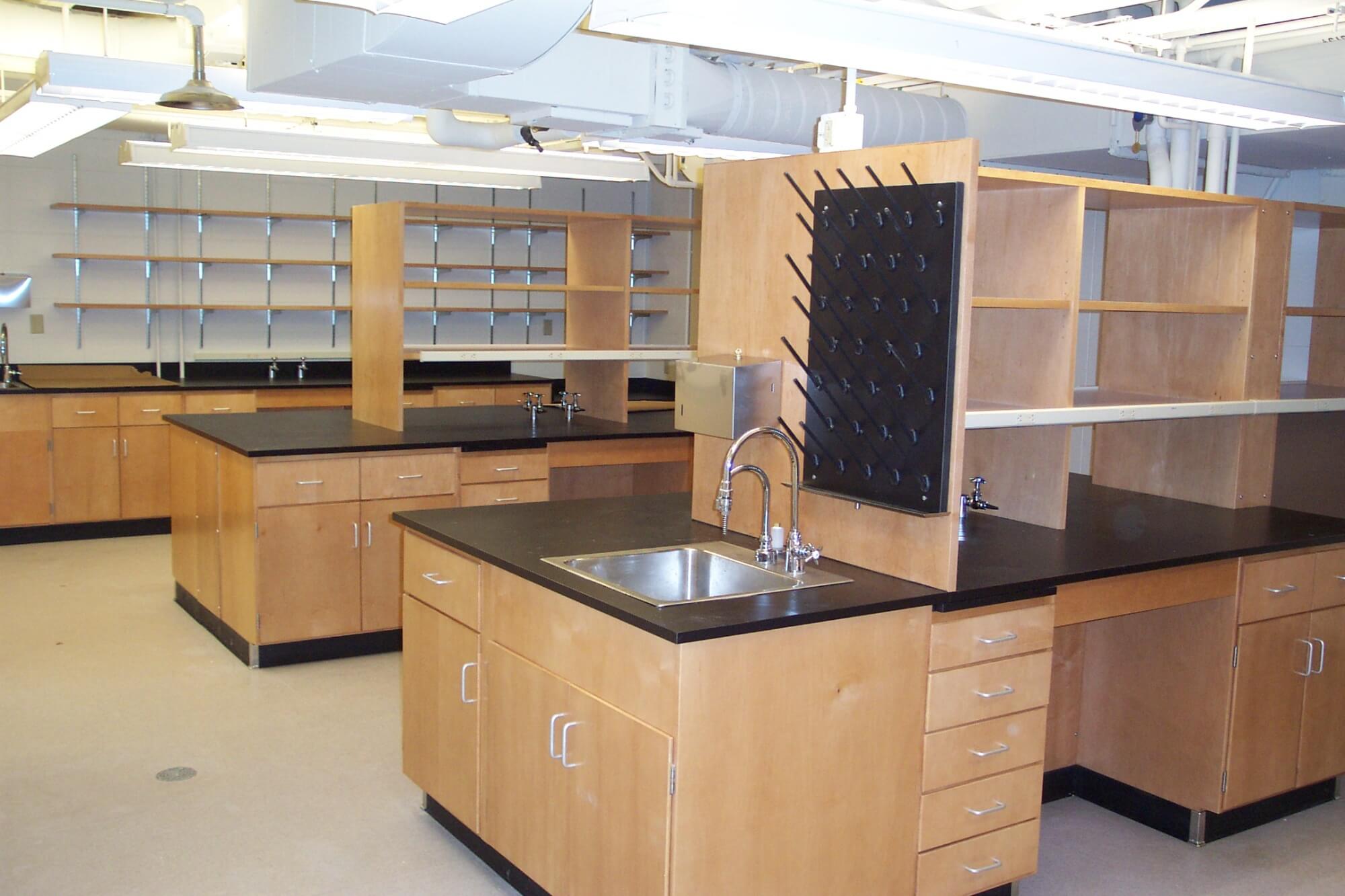 R&D Lab designed with timeless wood casework
