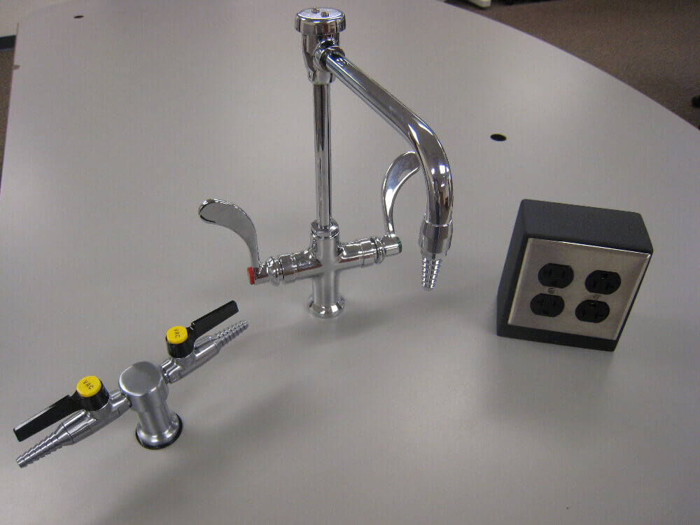 lab faucets valves electric