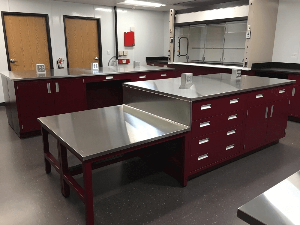 Malarkey Roofing Dual Level Lab Counter