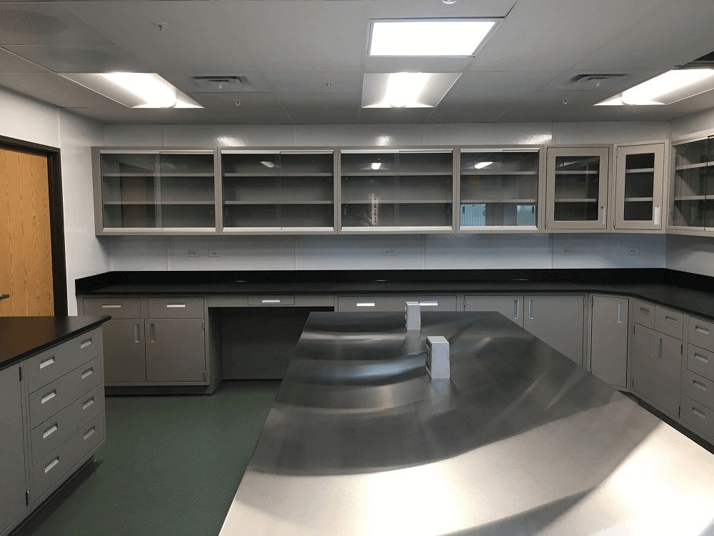 Stainless Steel Lab Cabinets and Counters
