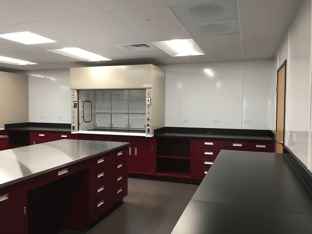 Steel and Epoxy Lab Counters