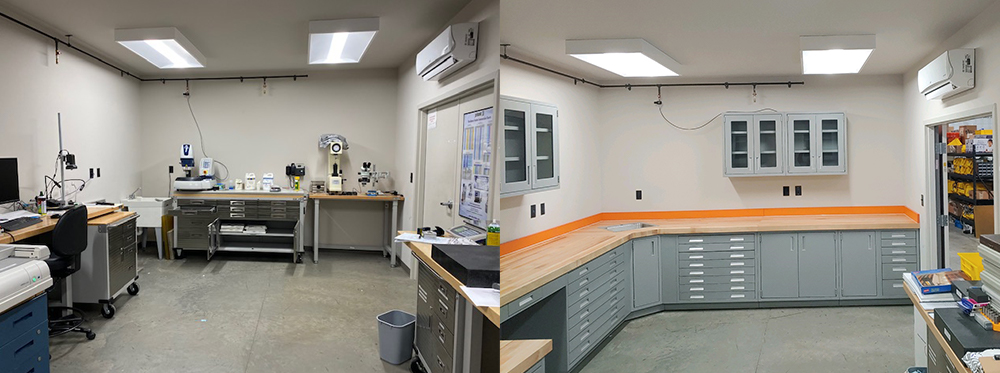Quality Control Lab Before and After