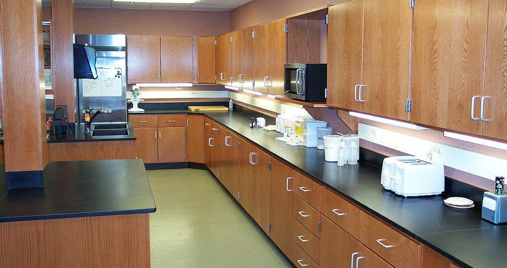 Natural Wood Laboratory Casework & Benches | Oak, Maple, & Cherry Lab
